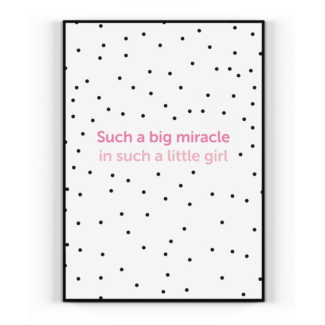Hovedbilde Plakat: Such a big miracle - girl