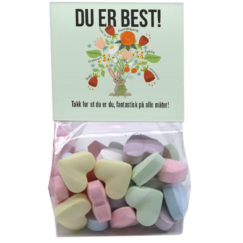Candyhearts  - Du er best bukett