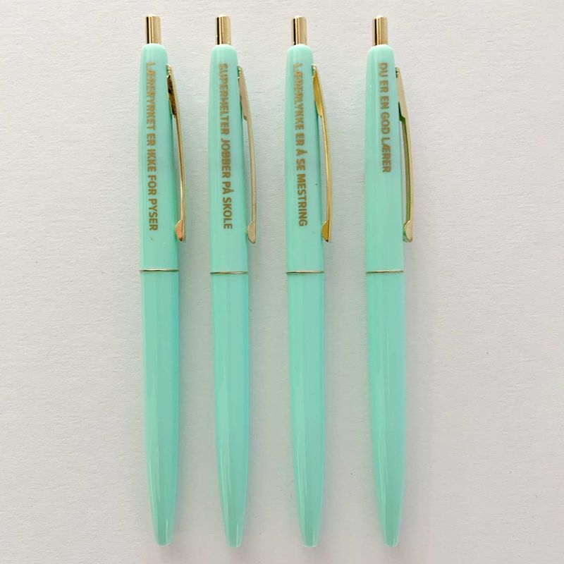 Lærer beskrivelse - Kulepenner med tekst