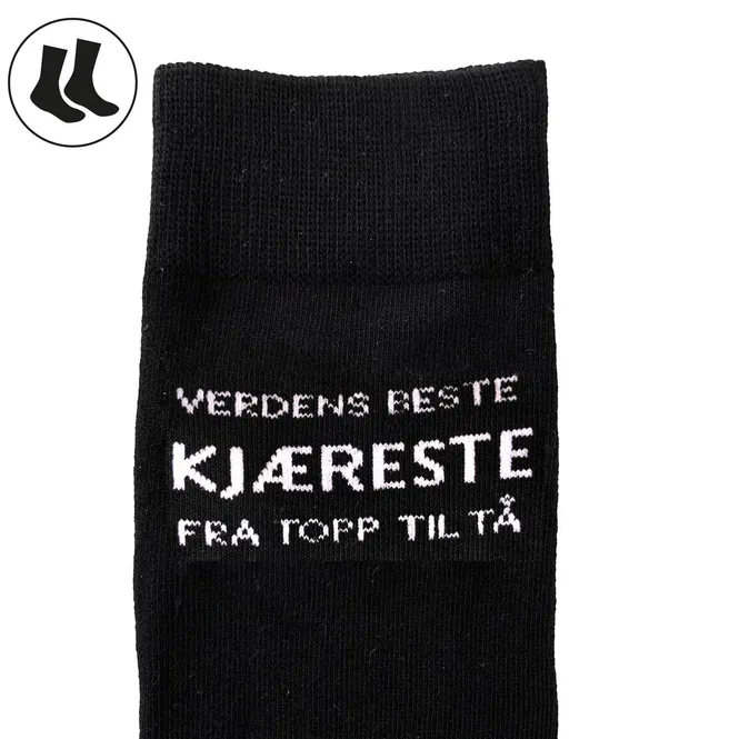 Hovedbilde Verdens beste kjæreste - dame/herrestrømper