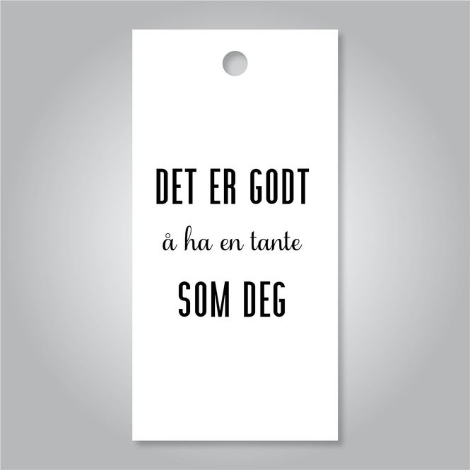 Hovedbilde Det er godt å ha en tante som deg 