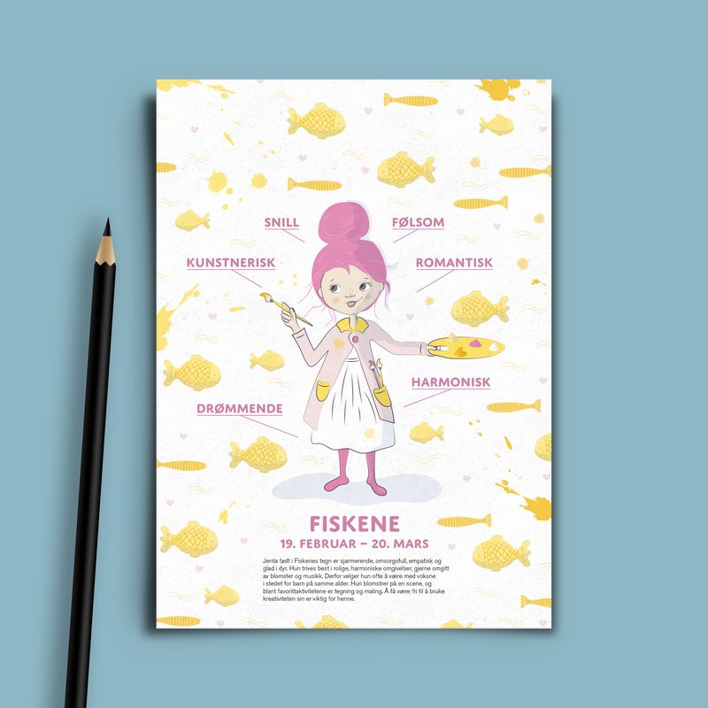 Bursdagskort Fiskene Pike