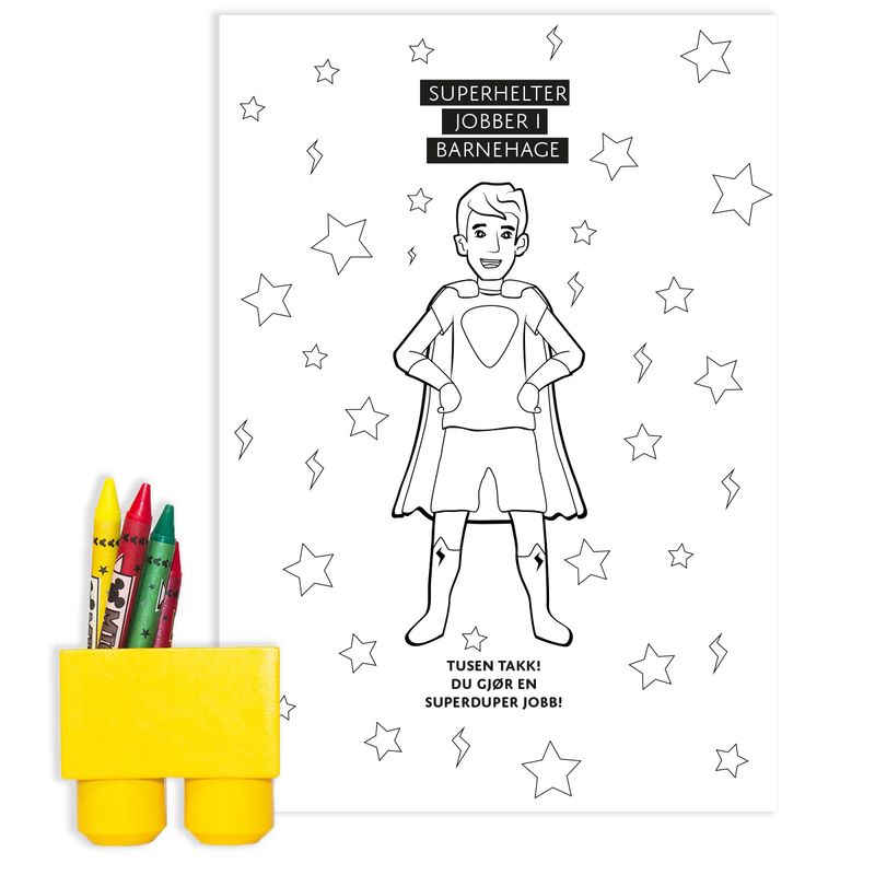 Superhelt Bhg Mann - Gavepapir