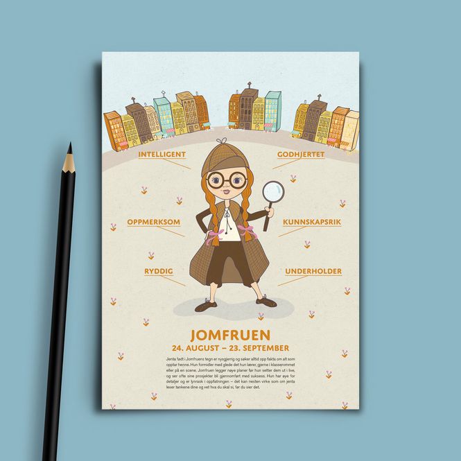 Hovedbilde Bursdagskort Jomfruen Pike