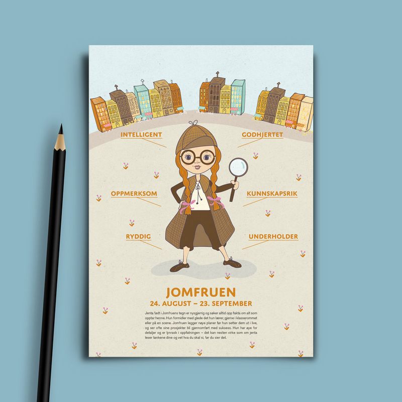 Bursdagskort Jomfruen Pike