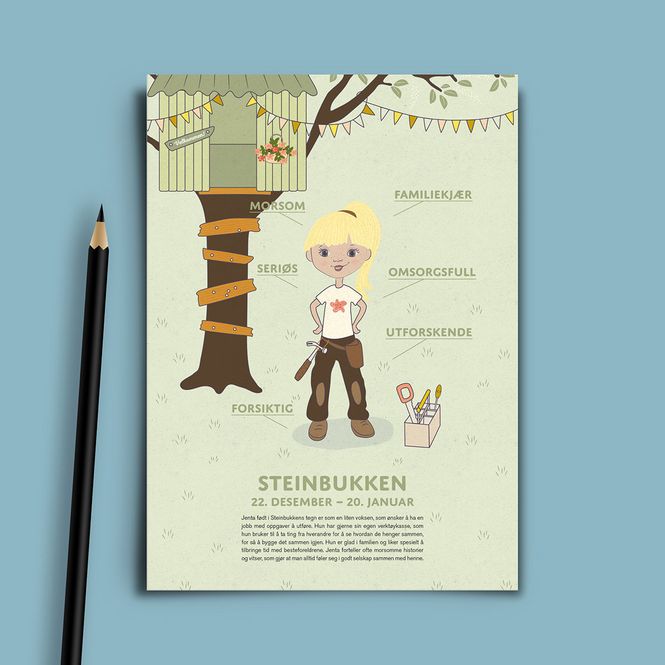 Hovedbilde Bursdagskort Steinbukken Pike