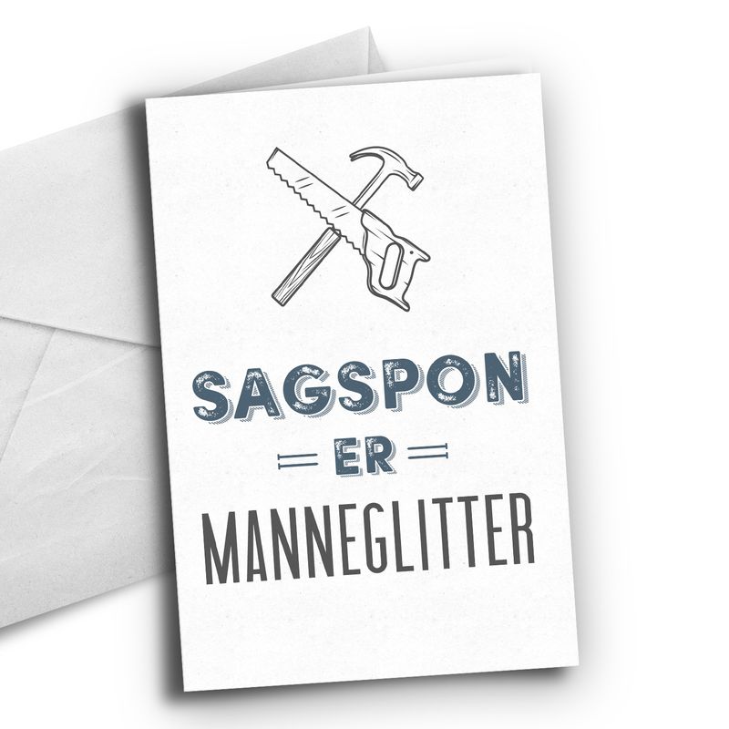Sagspon er manneglitter