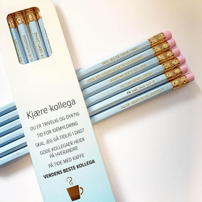 Hovedbilde Kollega beskrivelse - Blyanter med tekst