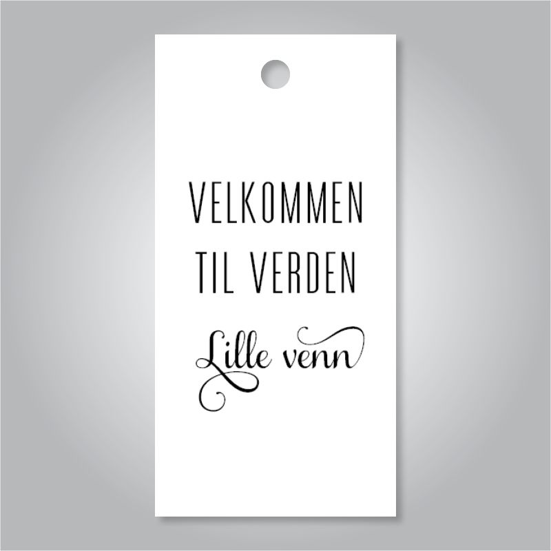 Velkommen til verden lille venn 