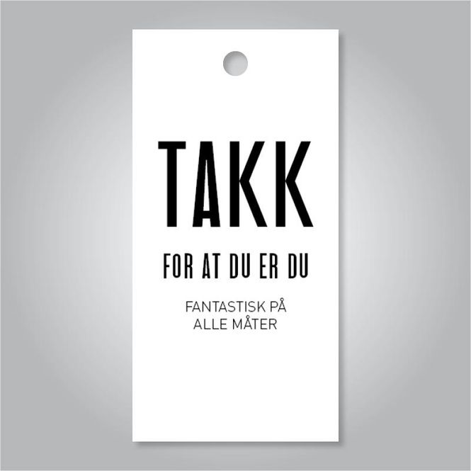 Hovedbilde Takk for at du er du