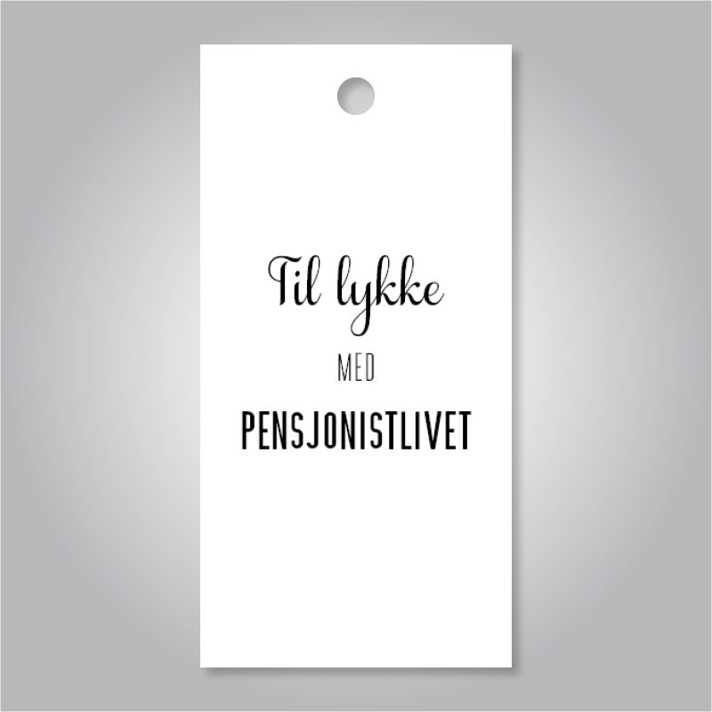 Til lykke med pensjonislivet