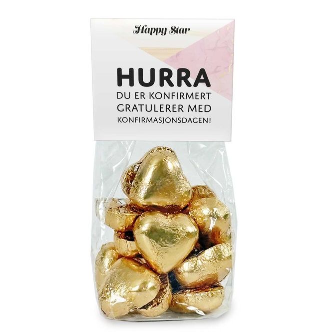 Hovedbilde Gullhjerter - Hurra for konfirmanten (Rosa)