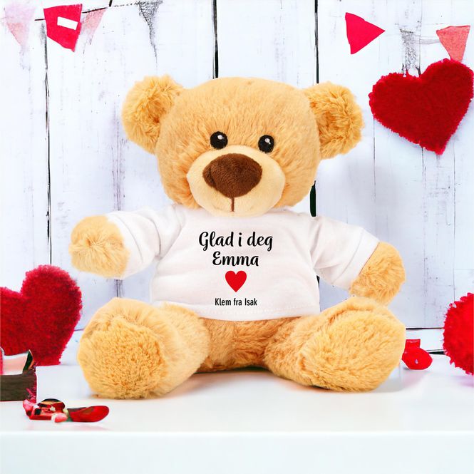Hovedbilde Personlig bamse - glad i deg