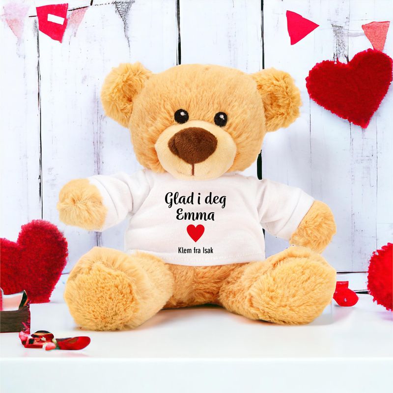 Personlig bamse - glad i deg