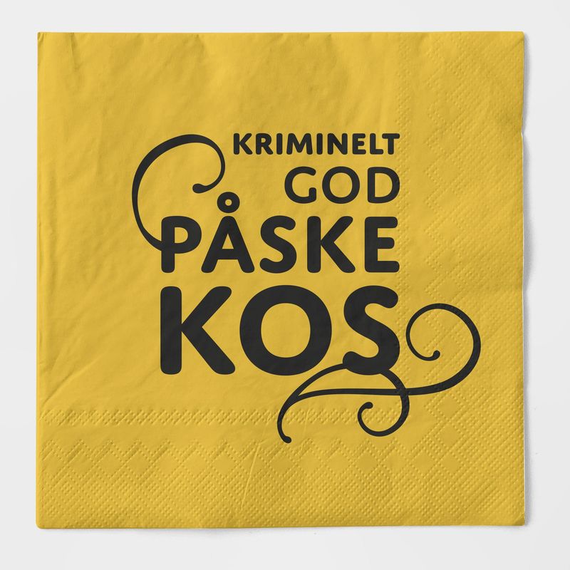 Serviett: Kriminelt god påskekos