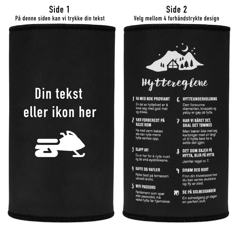 Tennbrikettskjuler med egen tekst