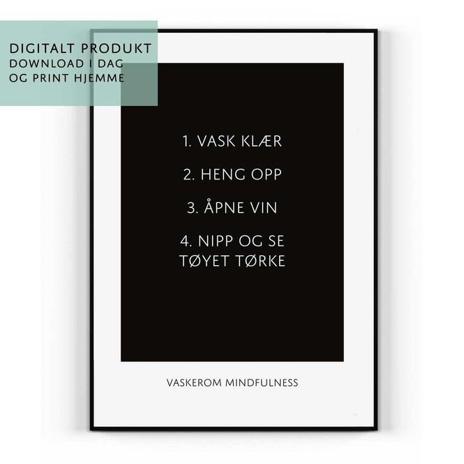 Hovedbilde Plakat: Mindfulness - Digital PDF