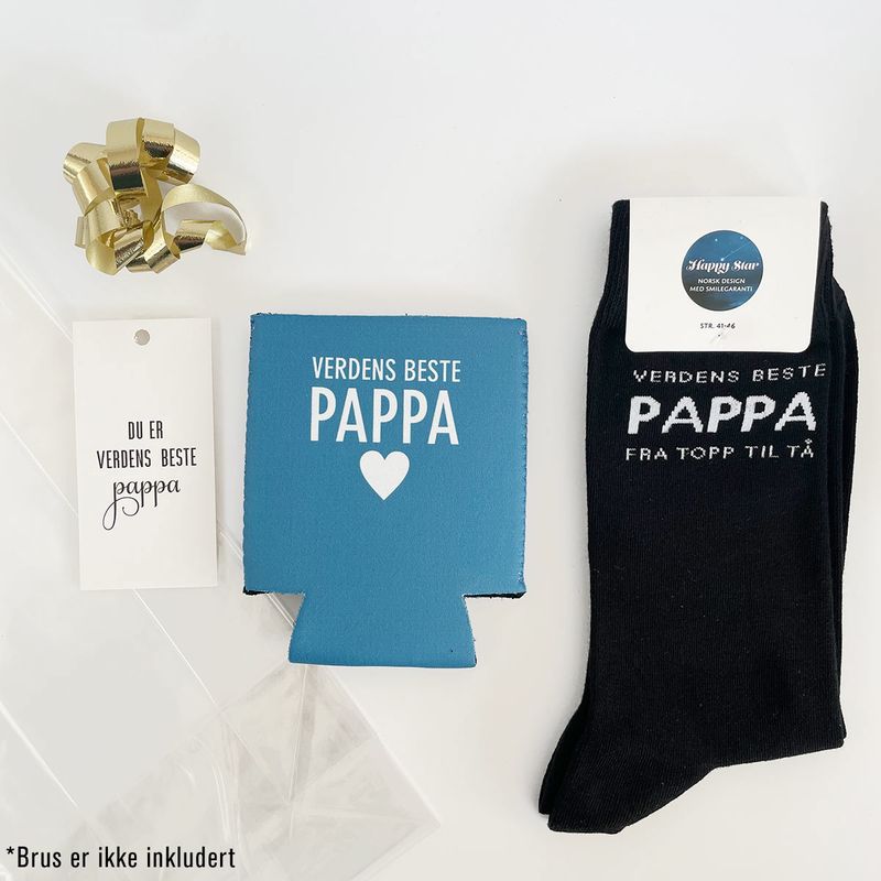 Sett til pappa med strømper og bokskjøler