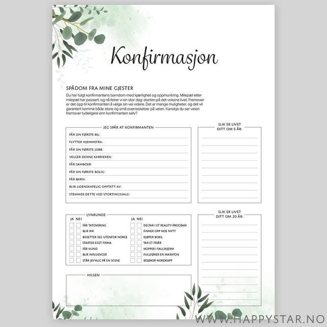 Hovedbilde Spådomsark Eukalyptus