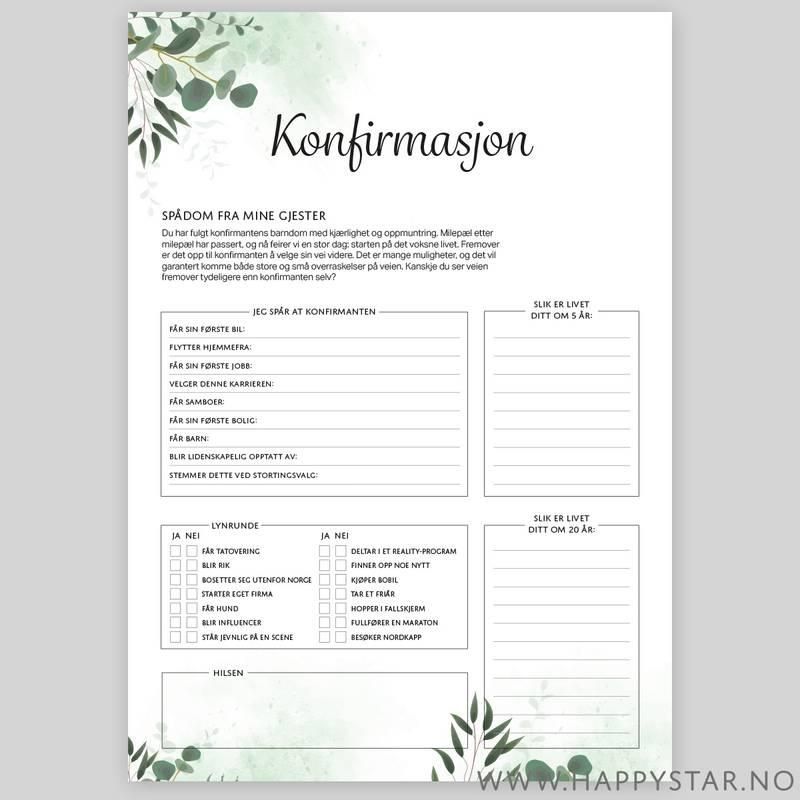 Spådomsark Eukalyptus