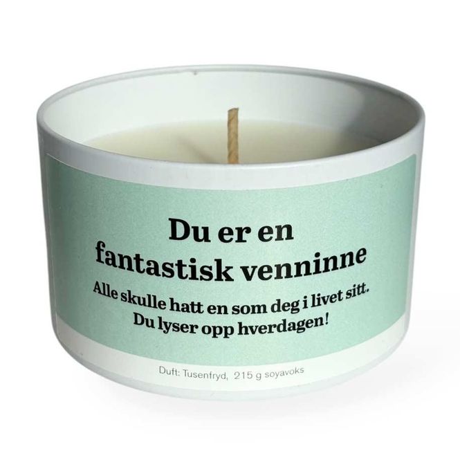 Hovedbilde Duftlys - Fantastisk venninne (mint)