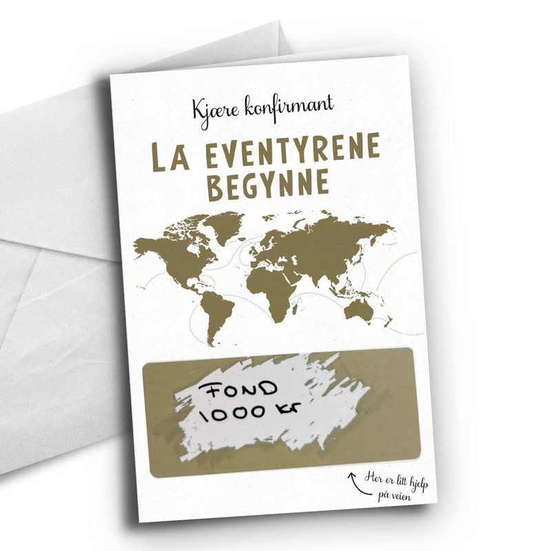 Eventyrer konfirmasjon med skrapefelt