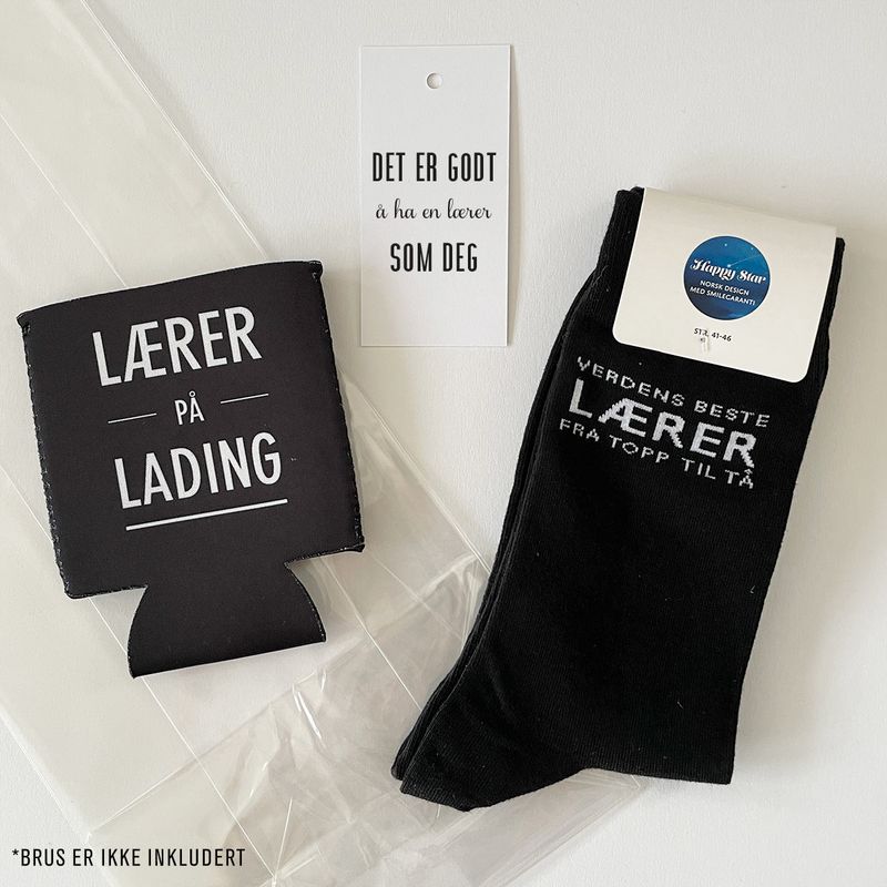 Strømpepakke til lærer  (DIY)