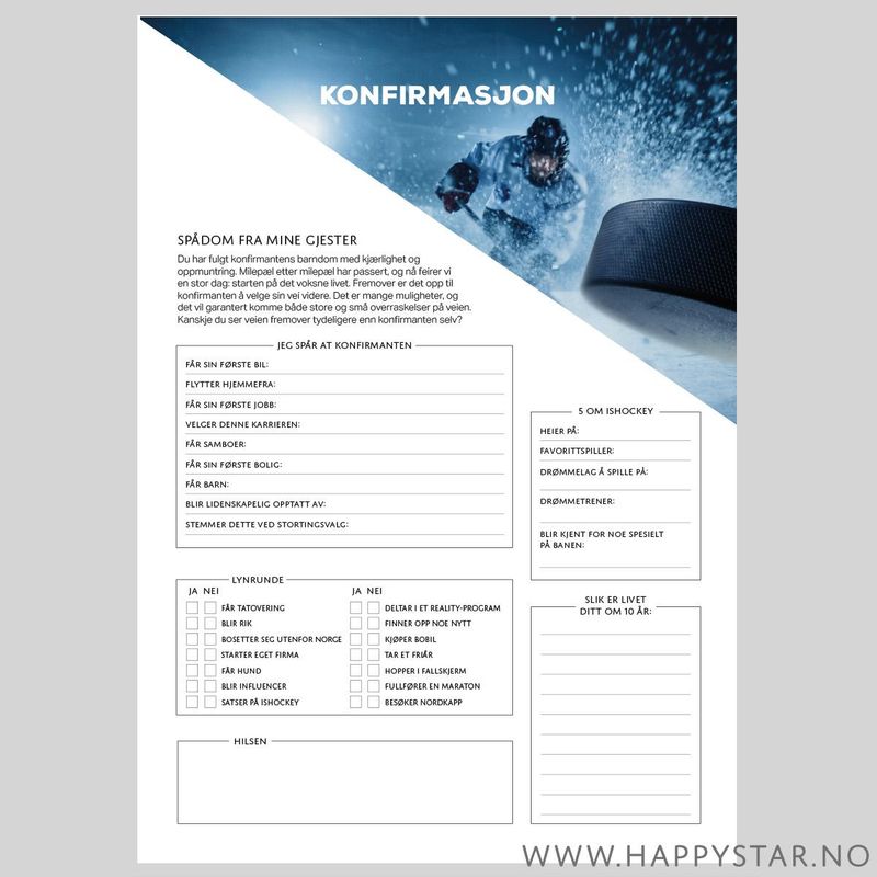 Spådomsark ishockey