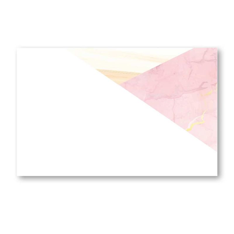 Rosa marmor - Enkle Bordkort 20stk