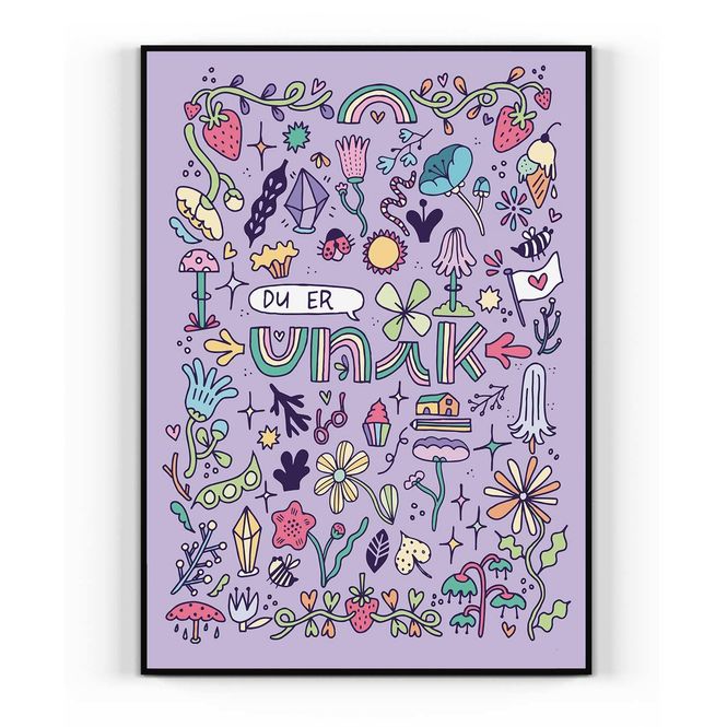 Hovedbilde Du er unik - 21x30cm