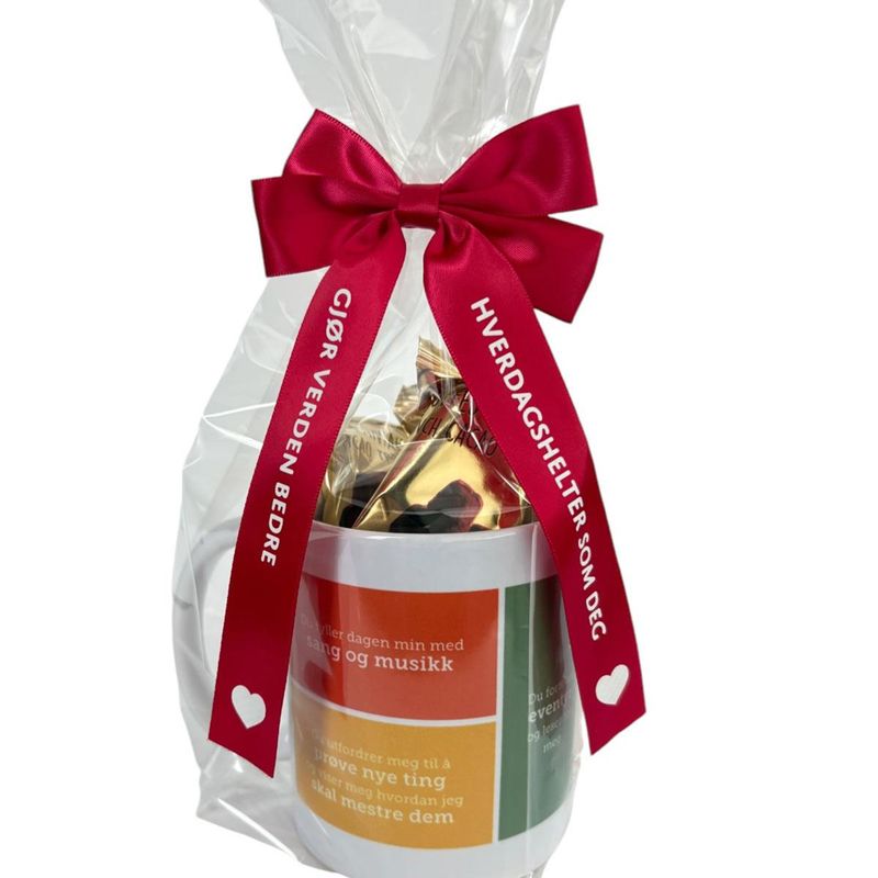 Gavepakke barnehagedagenkopp med trøfler