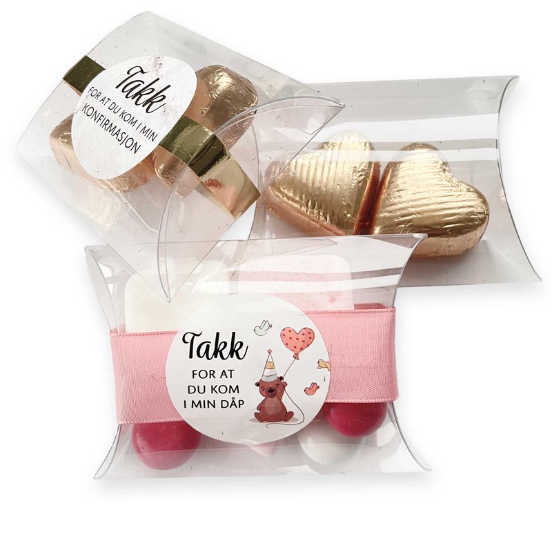 Puteeske 12stk - gjennomsiktig