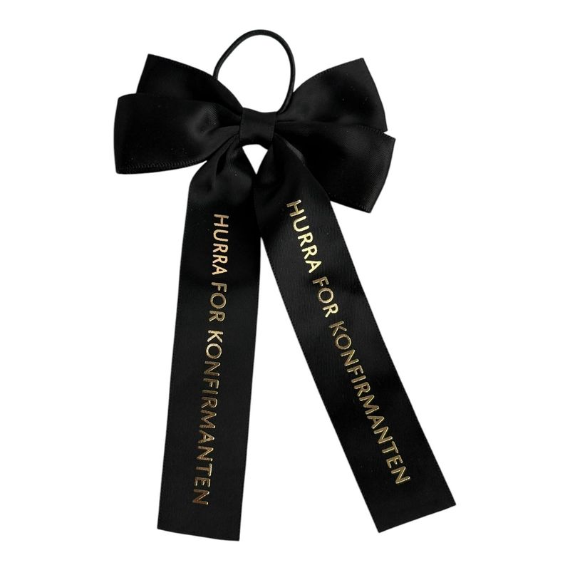 20 stk Konfirmanten svart gavesløyfe