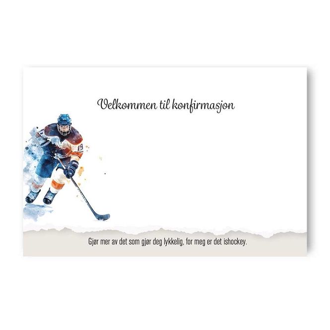 Hovedbilde Ishockey - Enkle Bordkort 20stk