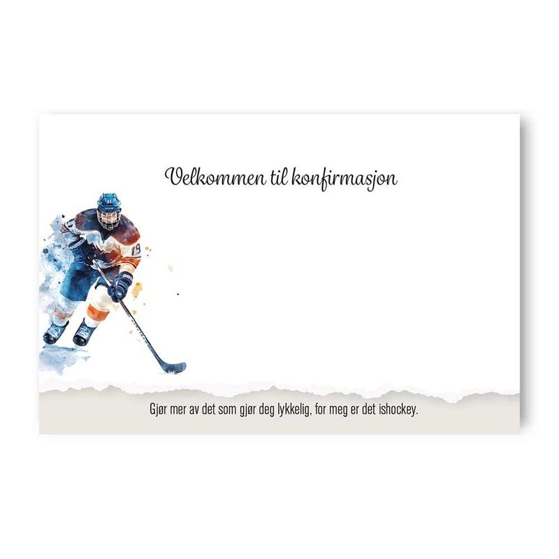 Ishockey - Enkle Bordkort 20stk