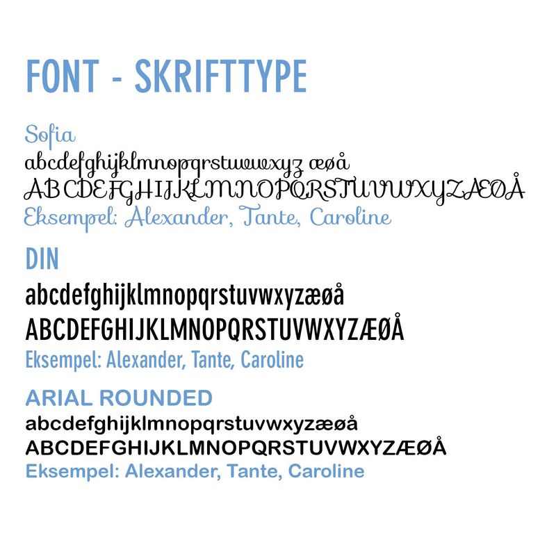 Gaveeske svart, med navn, og bånd